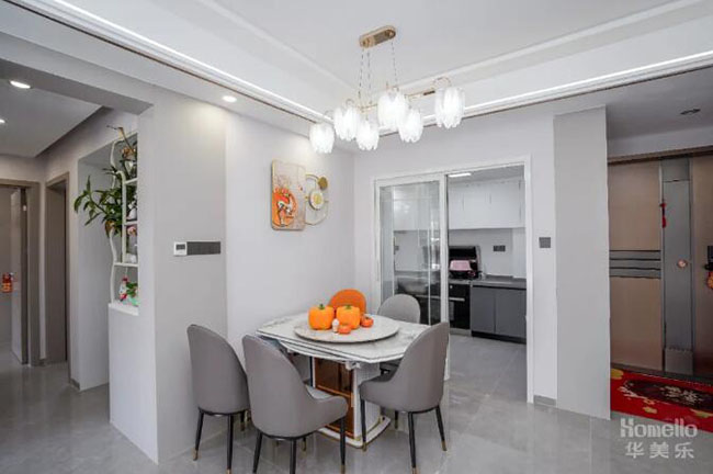 102㎡惠州時代可園三居室，簡約輕奢的實用戶型，越簡單越舒適